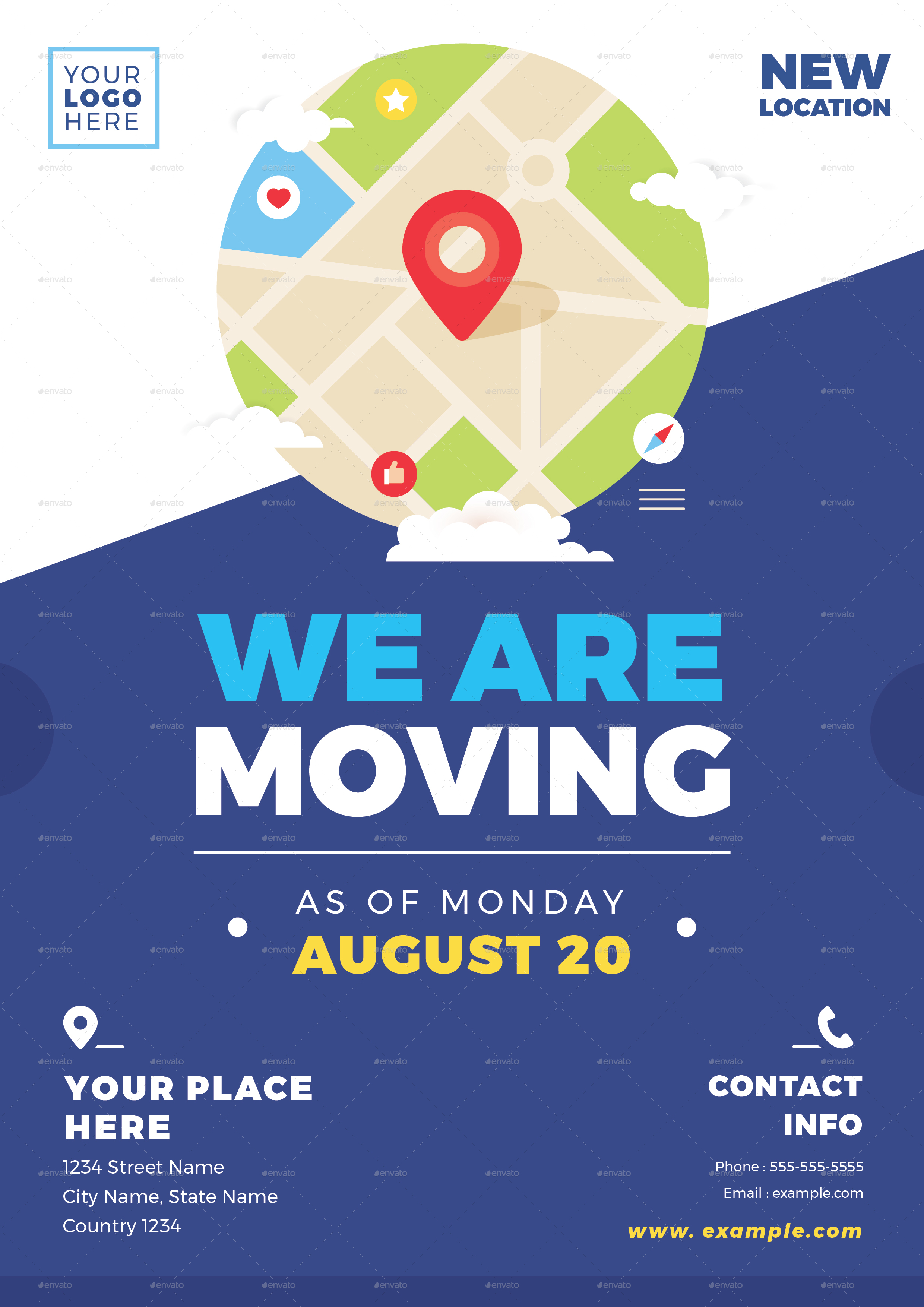 Moving Flyer Template